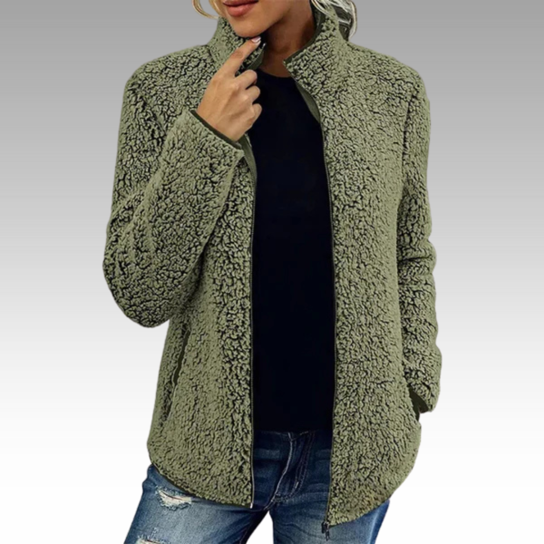 Silvia™ - Elegant Avslappnad Fleecejacka