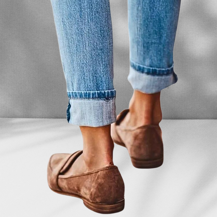 Noemi™ - Stilren Klassisk Loafer i Mockaimitation