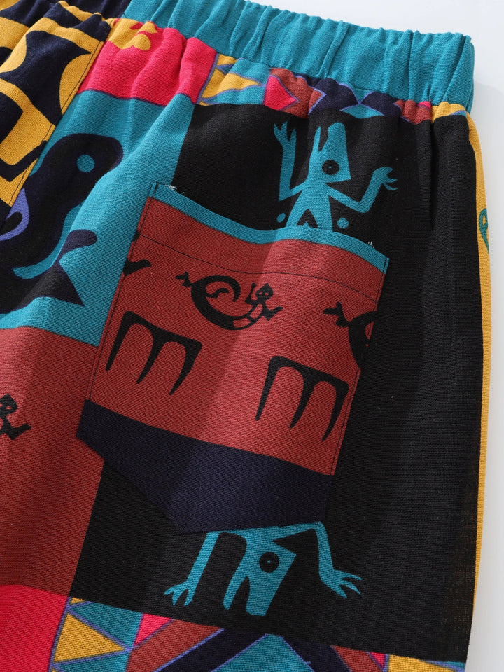 Zahara™ - Boho Tribal Print Bekväma Byxor